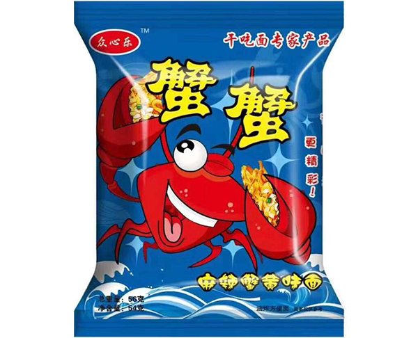 眾心樂麻辣蟹黃味面